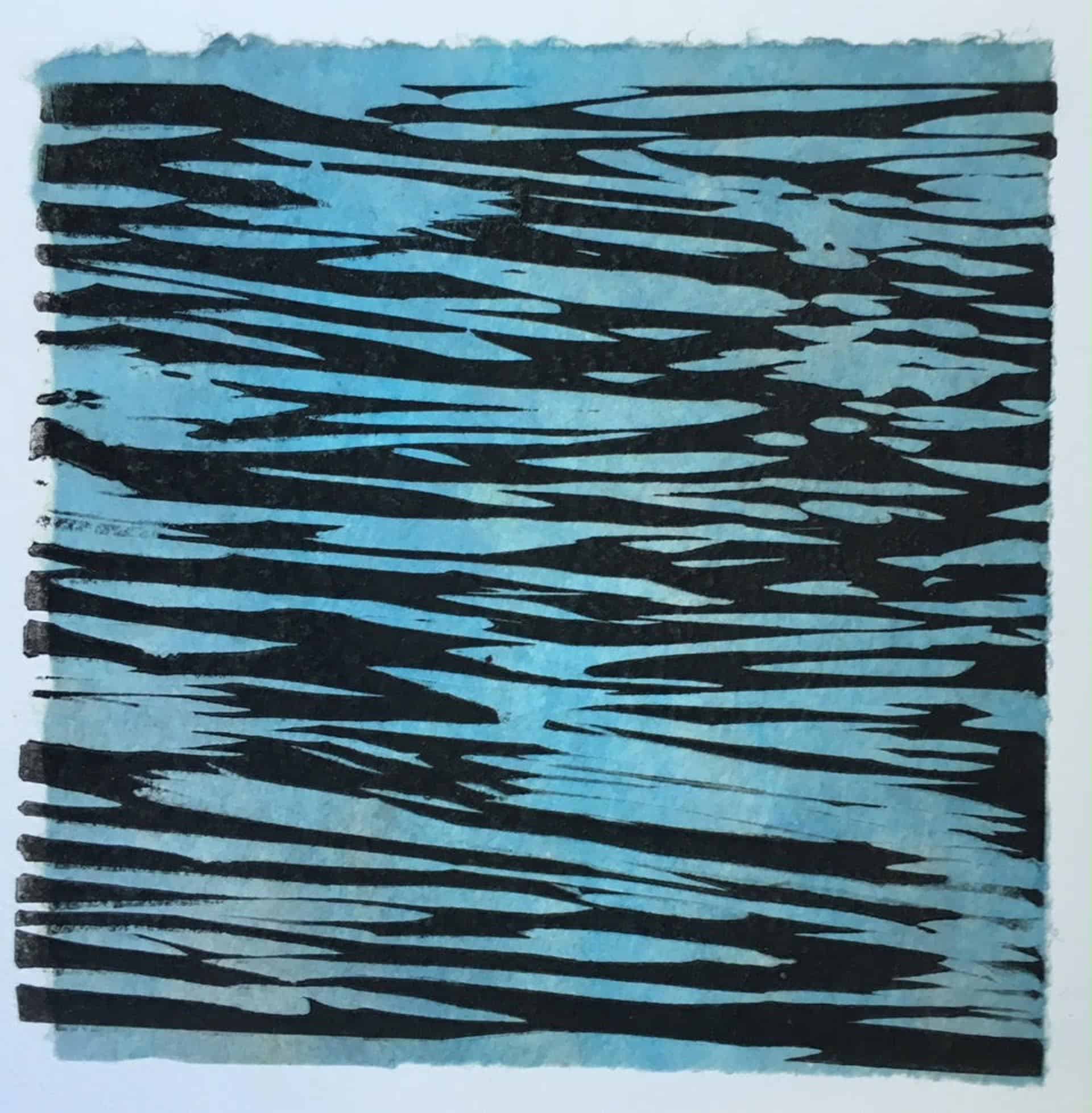 Blue horizontal