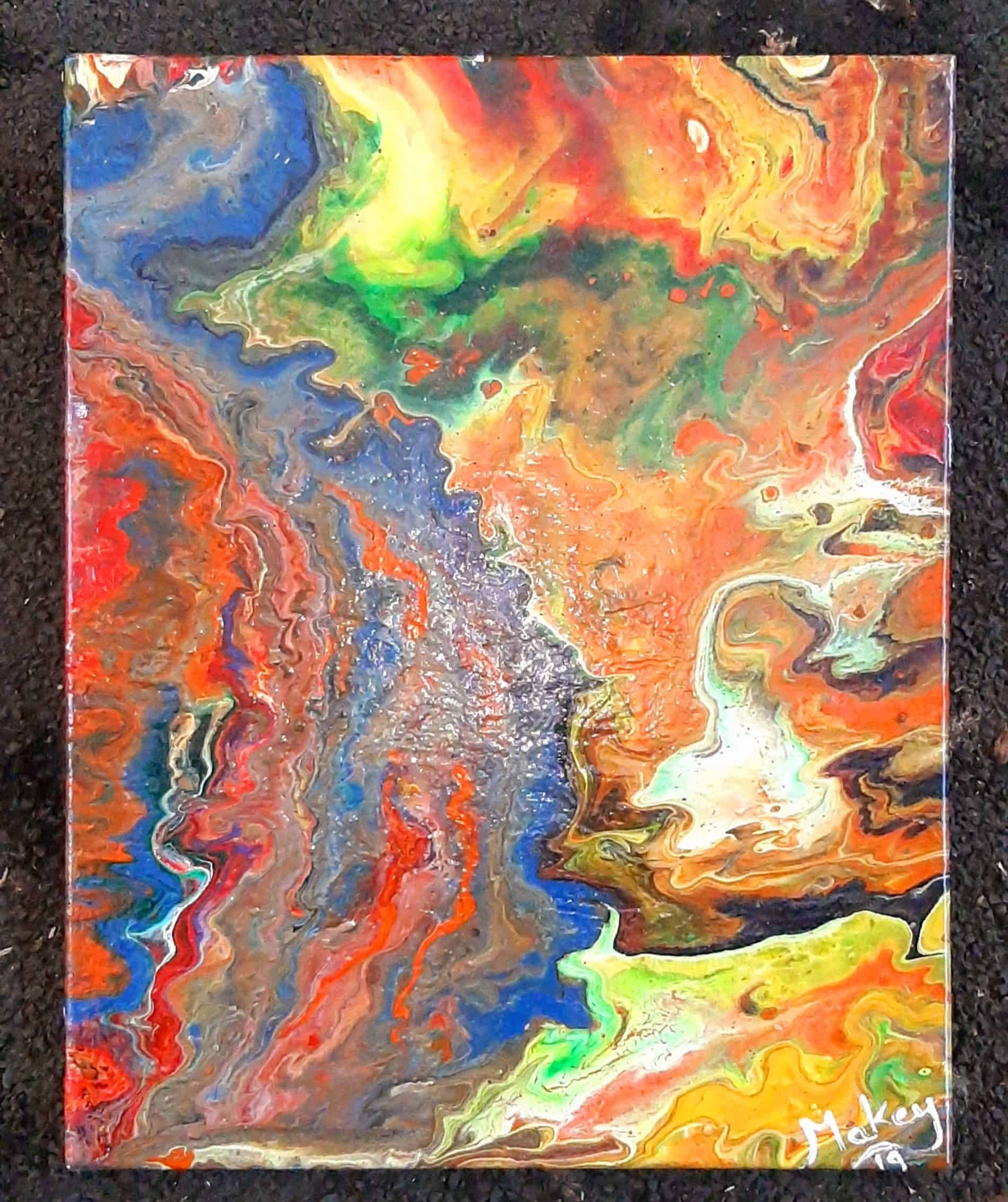 Mix colours absract