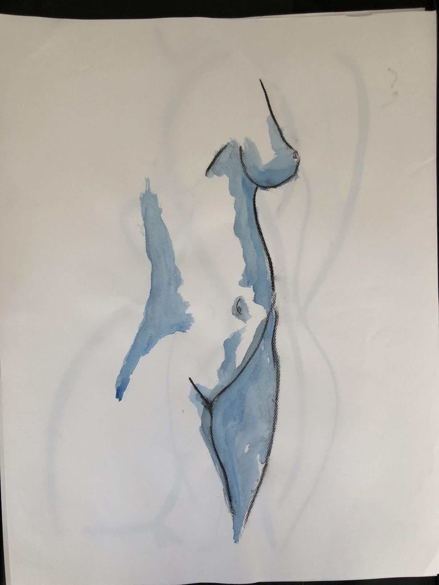 Nude blue hint