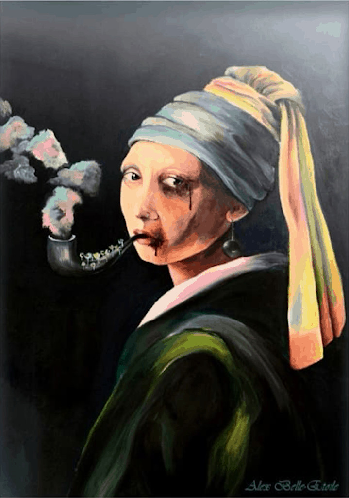 Girl with a pearl earring reinterpretation