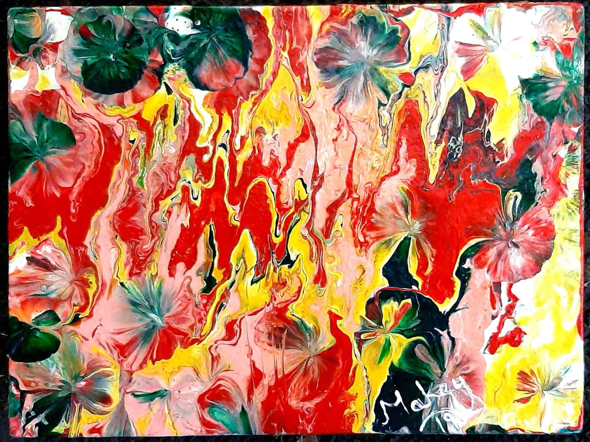 Abstract green mix