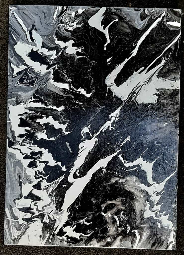 Abstract black and white 4