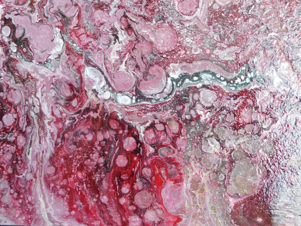 Abstract pink, black and purple