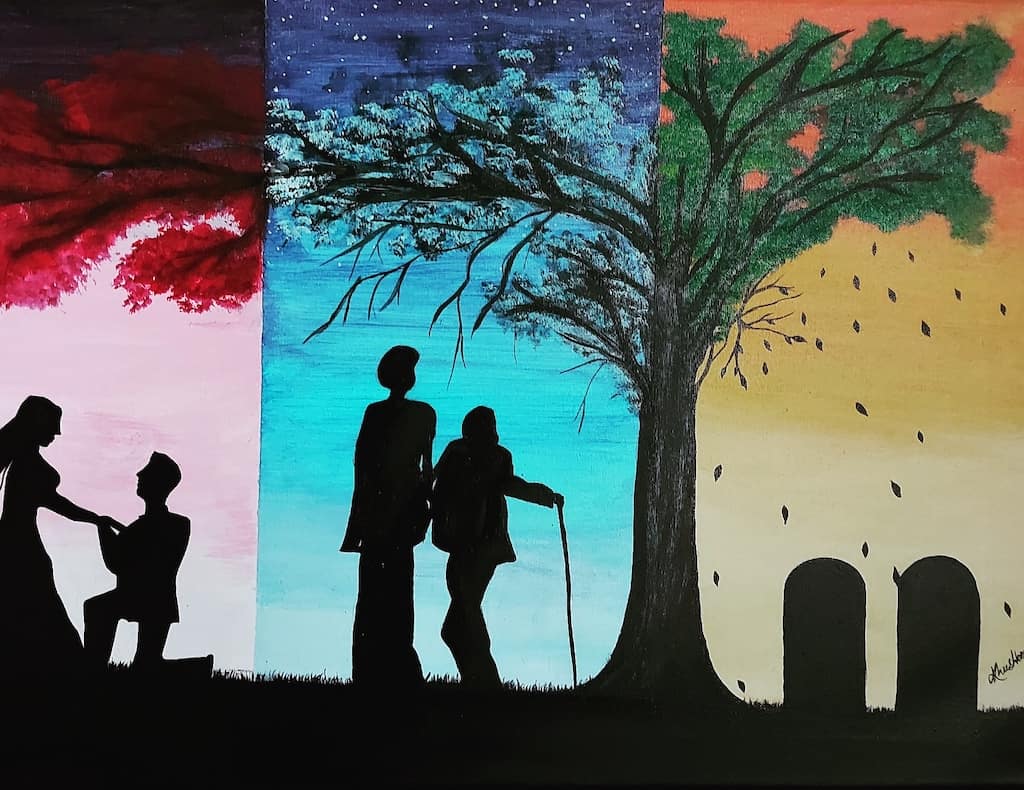 Perfect Love Story (Shadow Painting)